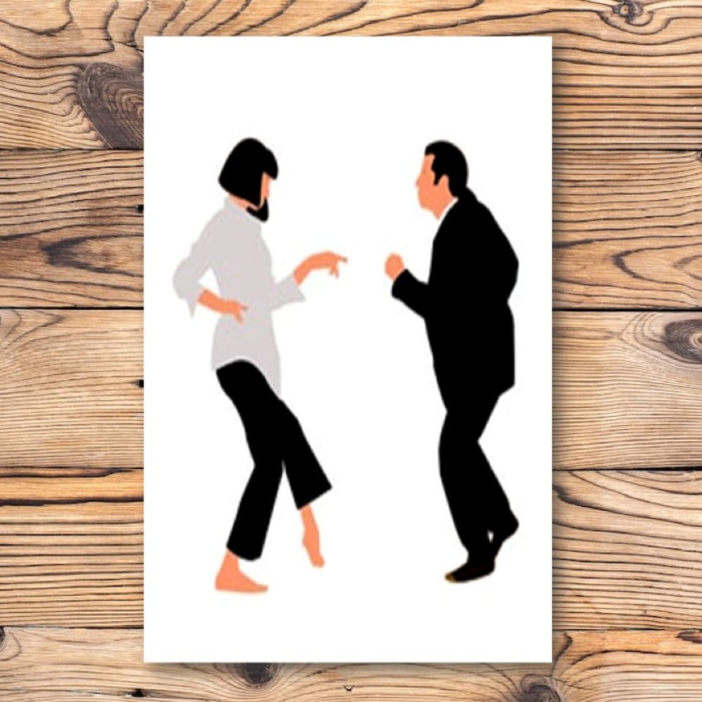 Pulp‎ Fiction John Travolta & Uma Thurman Refrigerator Locker Fridge Magnet